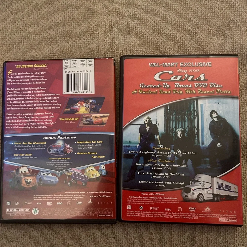 Disney | Media | Cars 2 Dvd Set Movie Plus Walmart Exclusive Gearedup ...